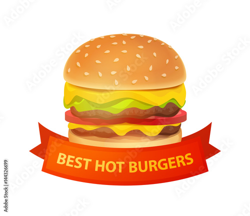 Tasty Burger Illustration