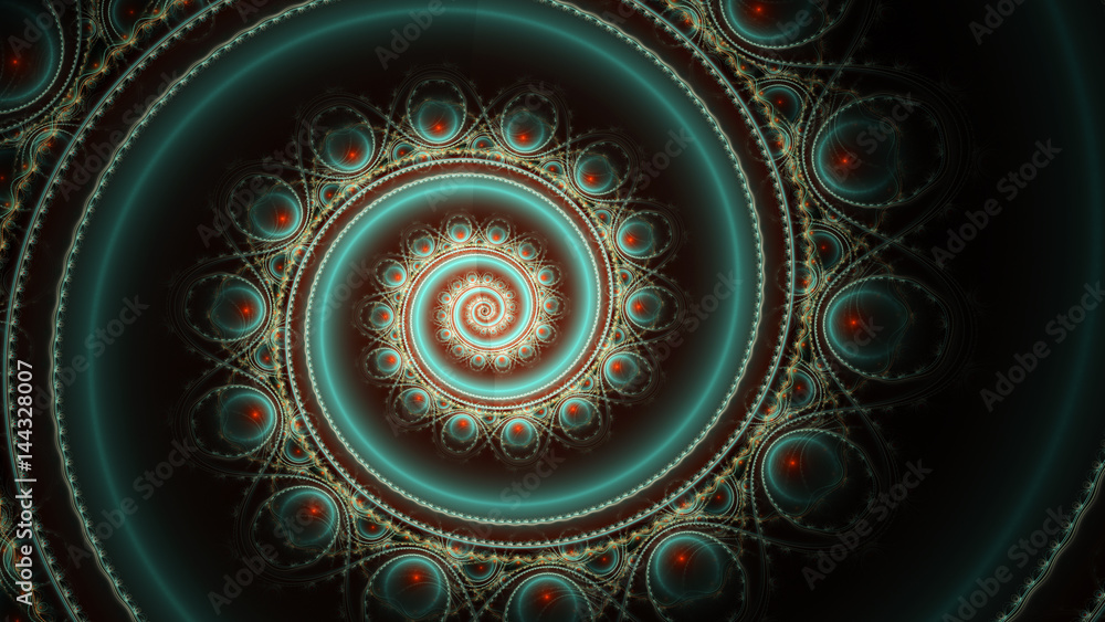 Fototapeta premium Colorful abstract fractal illustration