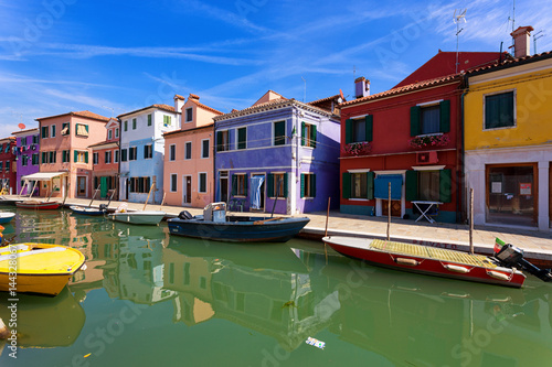 architecture of Burano island, Italy.