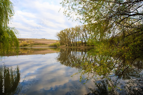 Fototapeta Naklejka Na Ścianę i Meble -  Landscape with lake