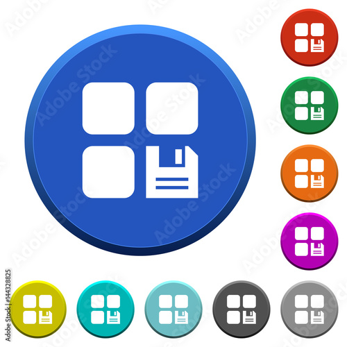 Save component beveled buttons