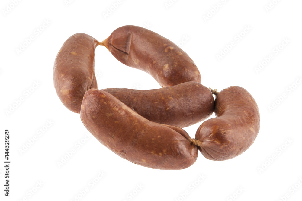 Sausage isolated on white background Sausage isolated on white background