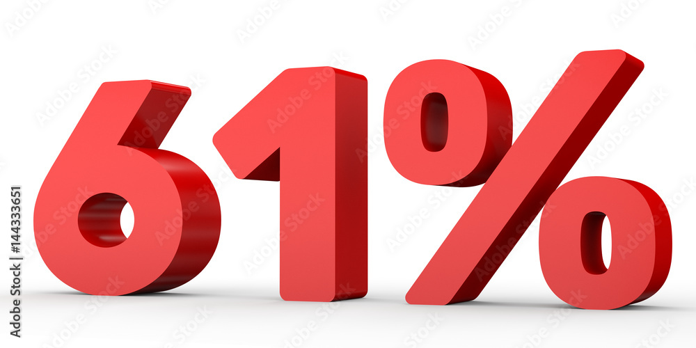 Sixty one percent off. Discount 61 %. Sixty one percent off. Discount 61 %.