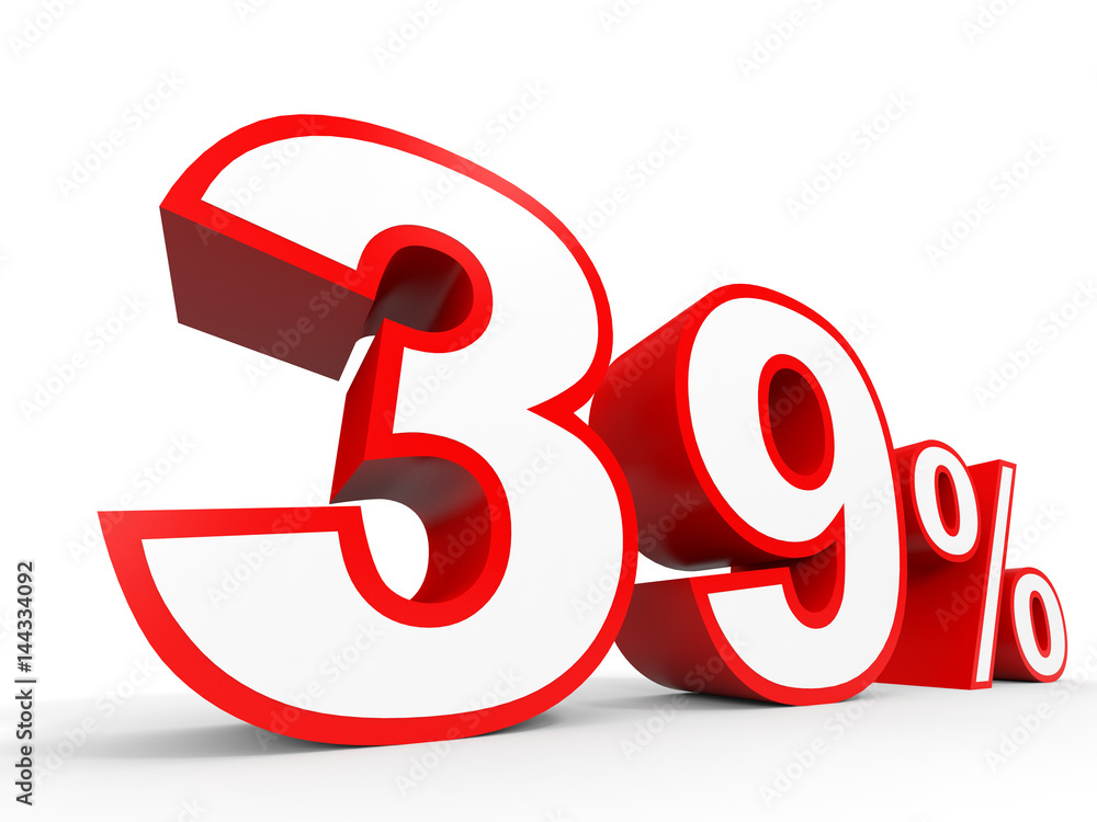 Thirty nine percent off. Discount 39 %. Thirty nine percent off. Discount 39 %.