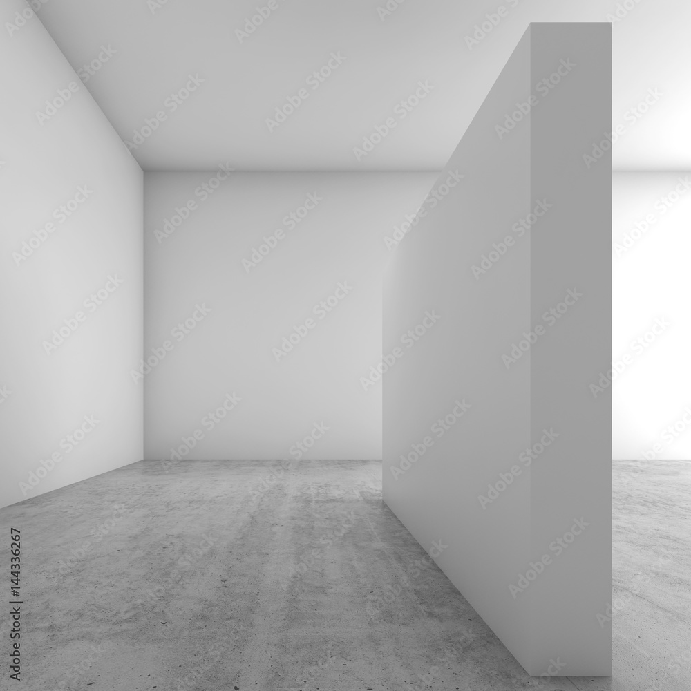 Abstract empty white interior background, 3 d Abstract empty white interior background, 3 d
