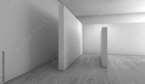 Abstract empty interior background  3 d render
