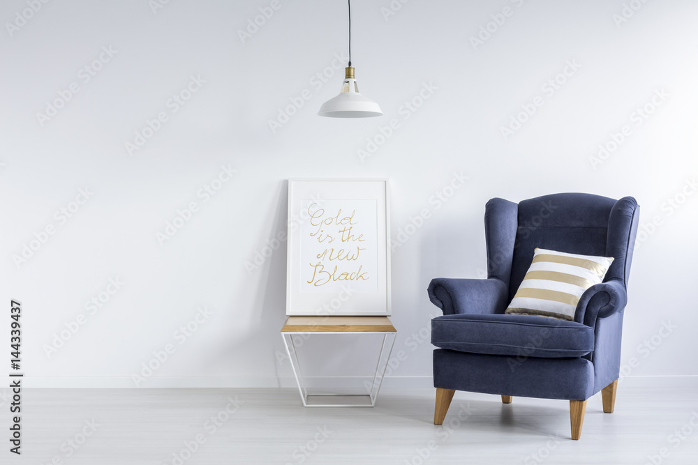 Fototapeta premium Room with white walls
