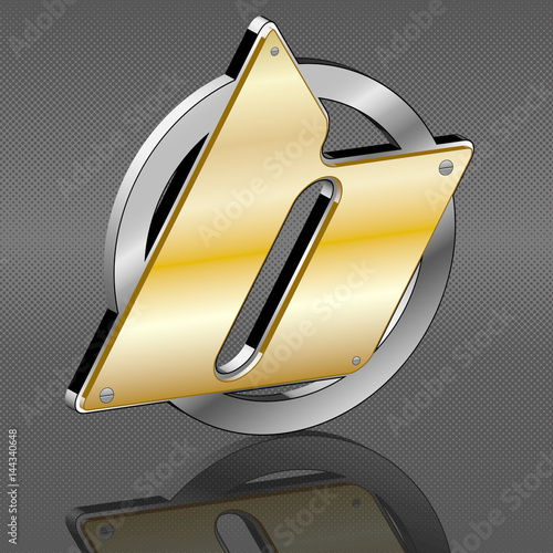 b Logo Gold 