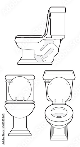 Toilet line-art