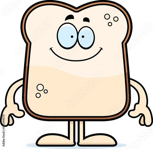 Happy Cartoon Bread