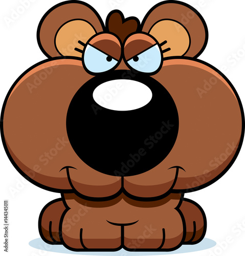 Cartoon Sly Bear Cub