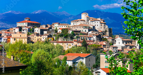 Traditional beautiful village (borgo) of Italy - medieval Ceccano in Lazio photo
