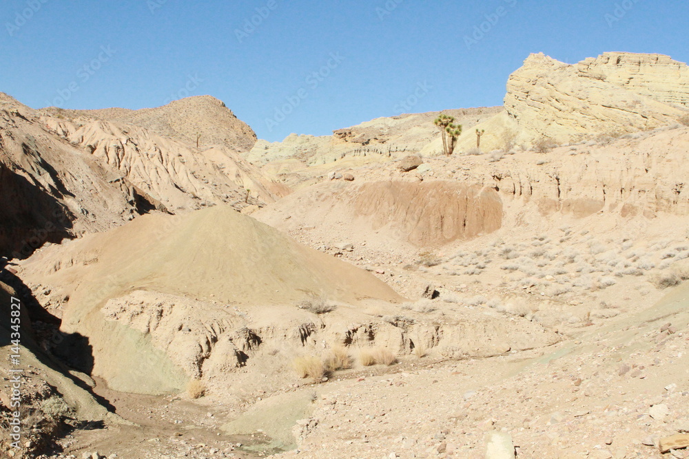 Painted desert rocks