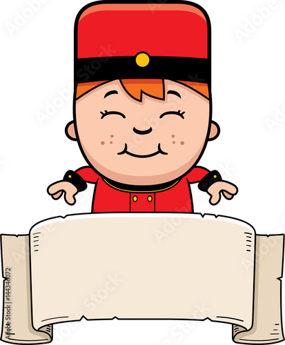 Cartoon Bellhop Banner