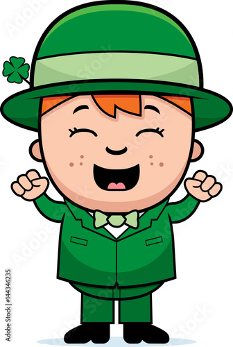 Child Leprechaun Excited