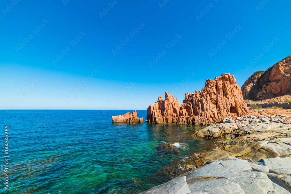 Rocce rosse shore in Sardinia
