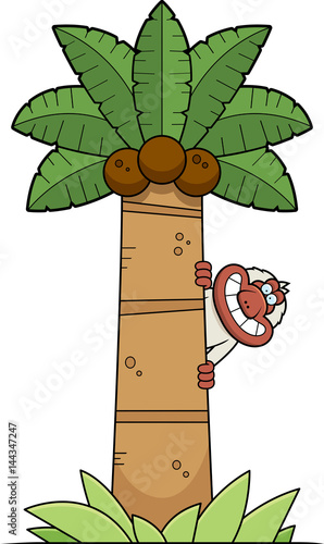 Cartoon Macaque Tree