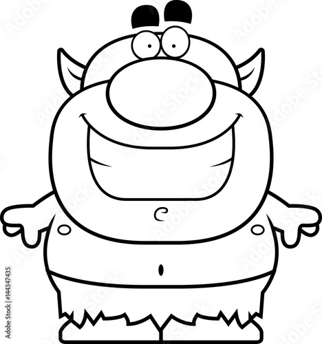 Smiling Cartoon Goblin
