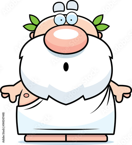 Cartoon Surprised Greek
