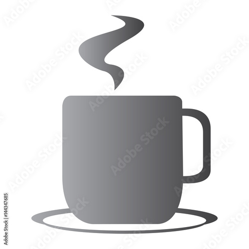 Isolated coffee cup on a white background  Vector illustration