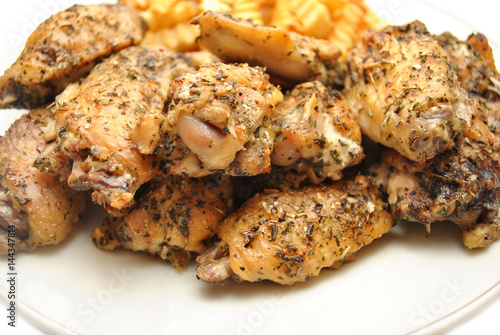 Crispy Grilled Italian Spiced Chicken Wing Pieces