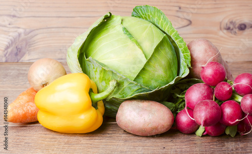 Vegetables. Fresh vegetables. Colorful vegetables background.