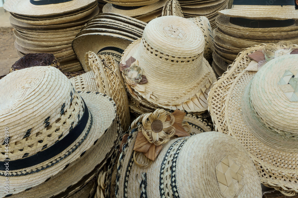Handmade hats for sale in Cuba