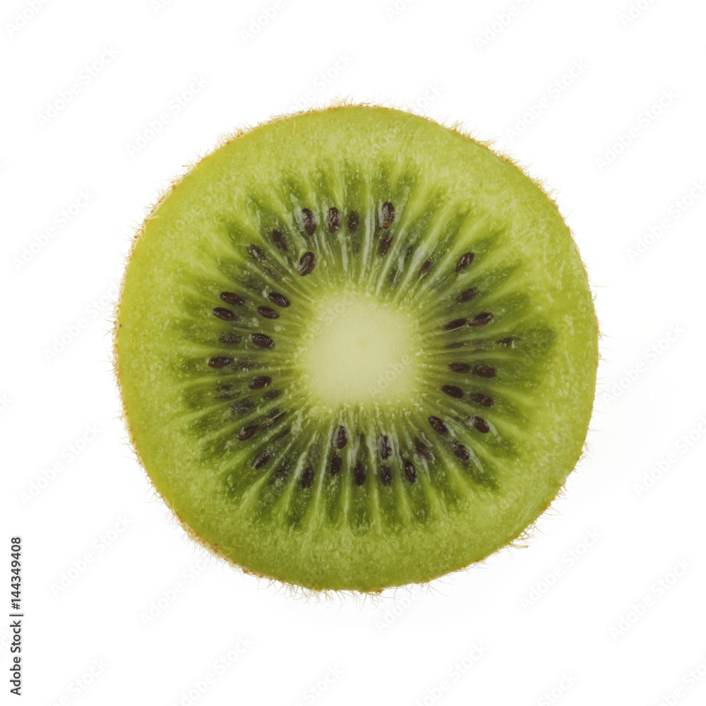 slice of kiwi isolated on white background slice of kiwi isolated on white background