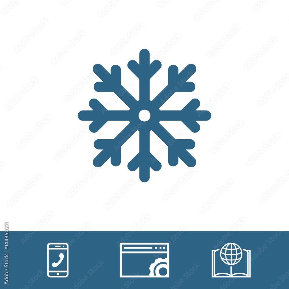 scresnowflake icon stock vector illustration flat design