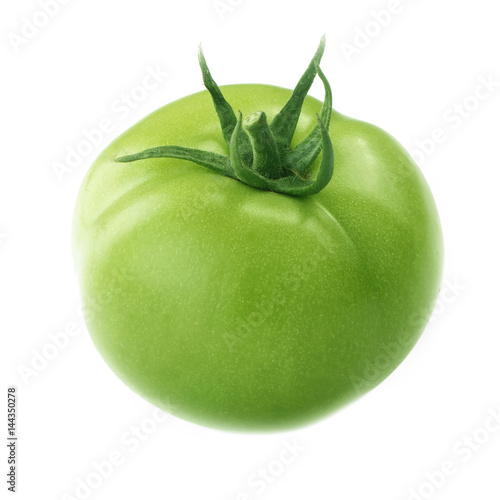 green tomato isolated