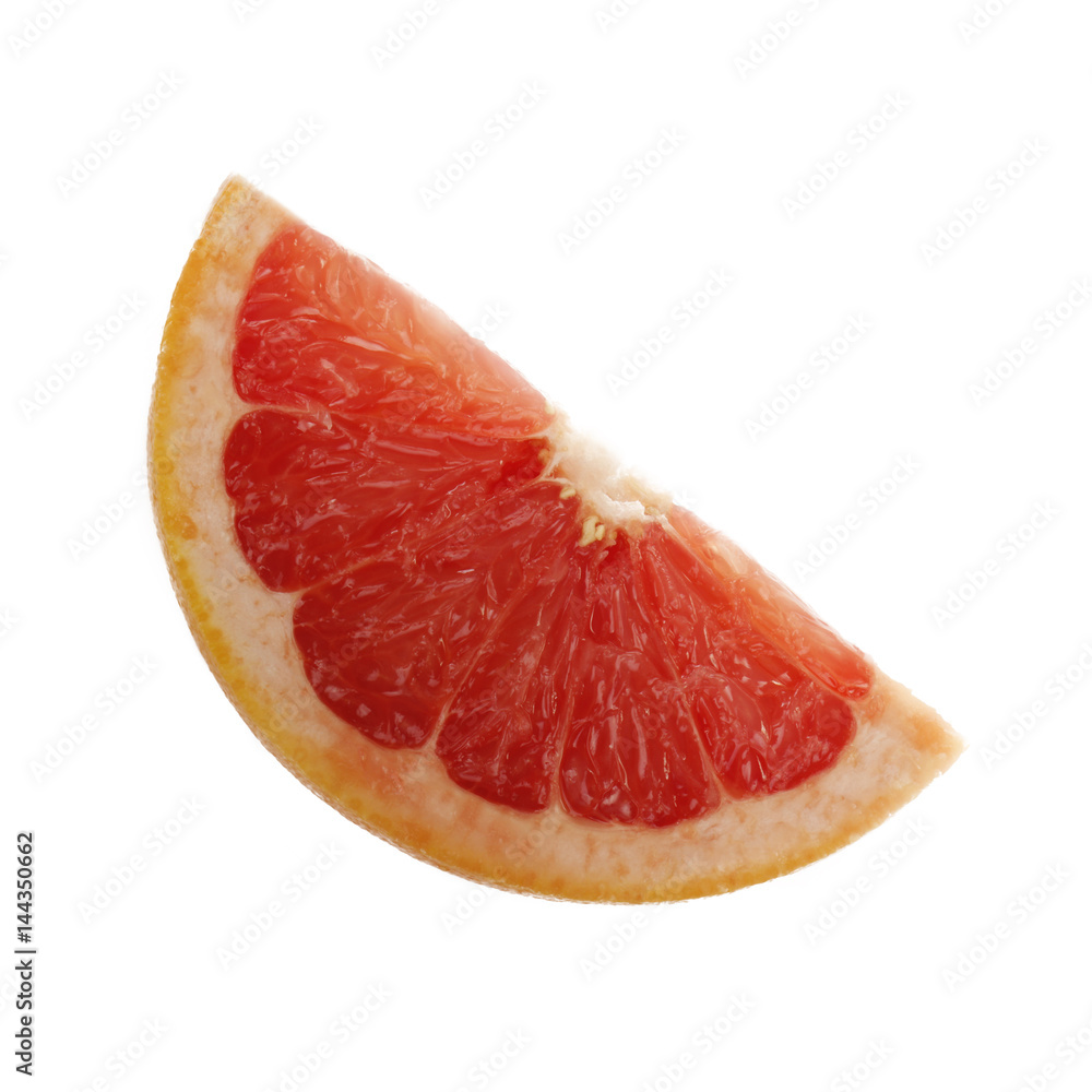 grapefruit slice isolated on white background grapefruit slice isolated on white background