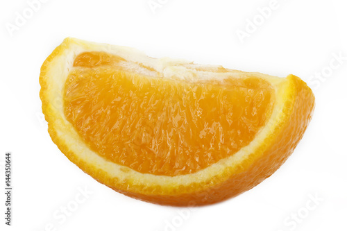 orange segment isolated on white