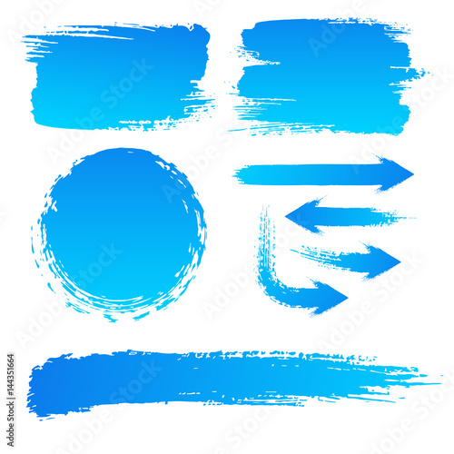 Set of brush strokes for the background of a billboard