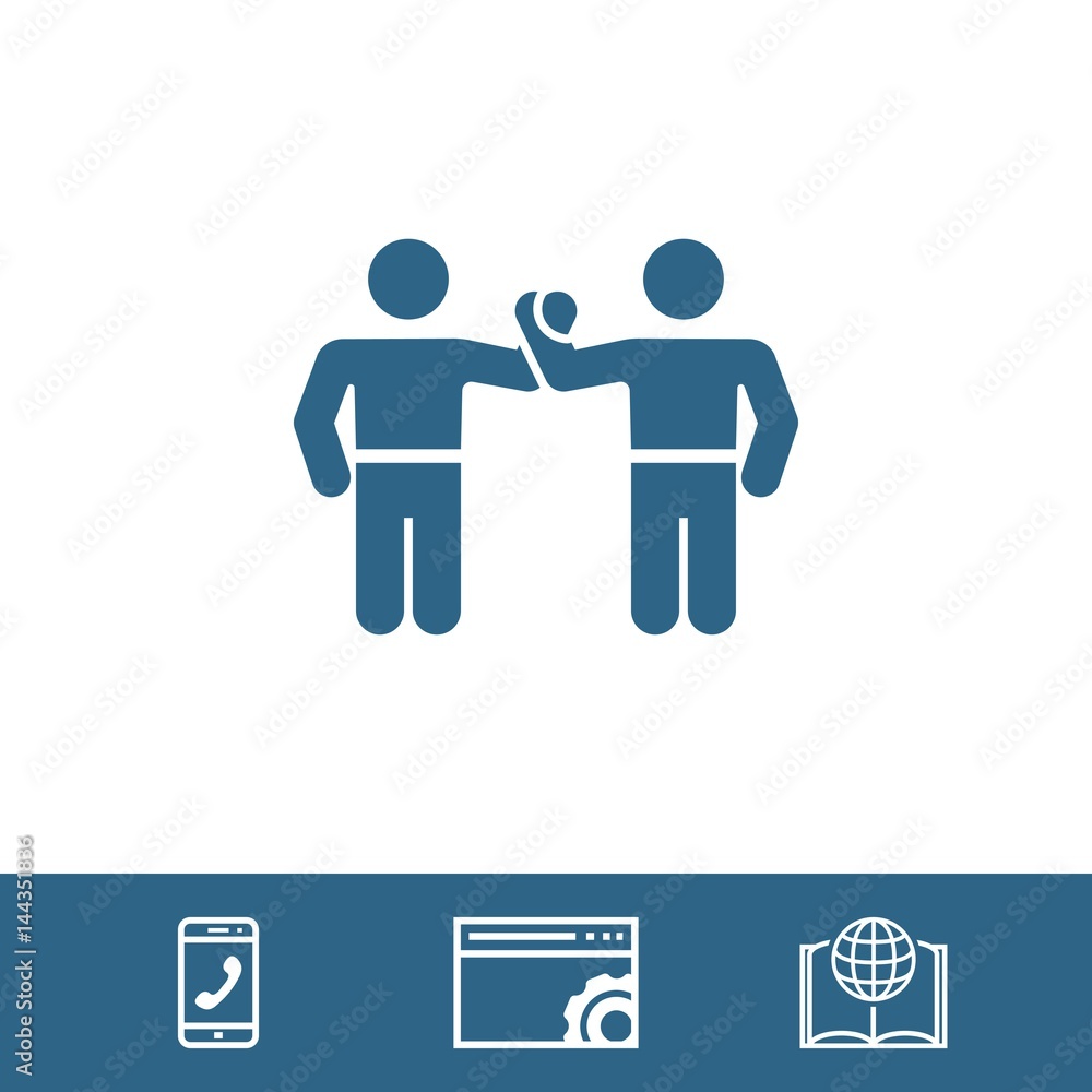 greeting icon stock vector illustration flat design greeting icon stock vector illustration flat design