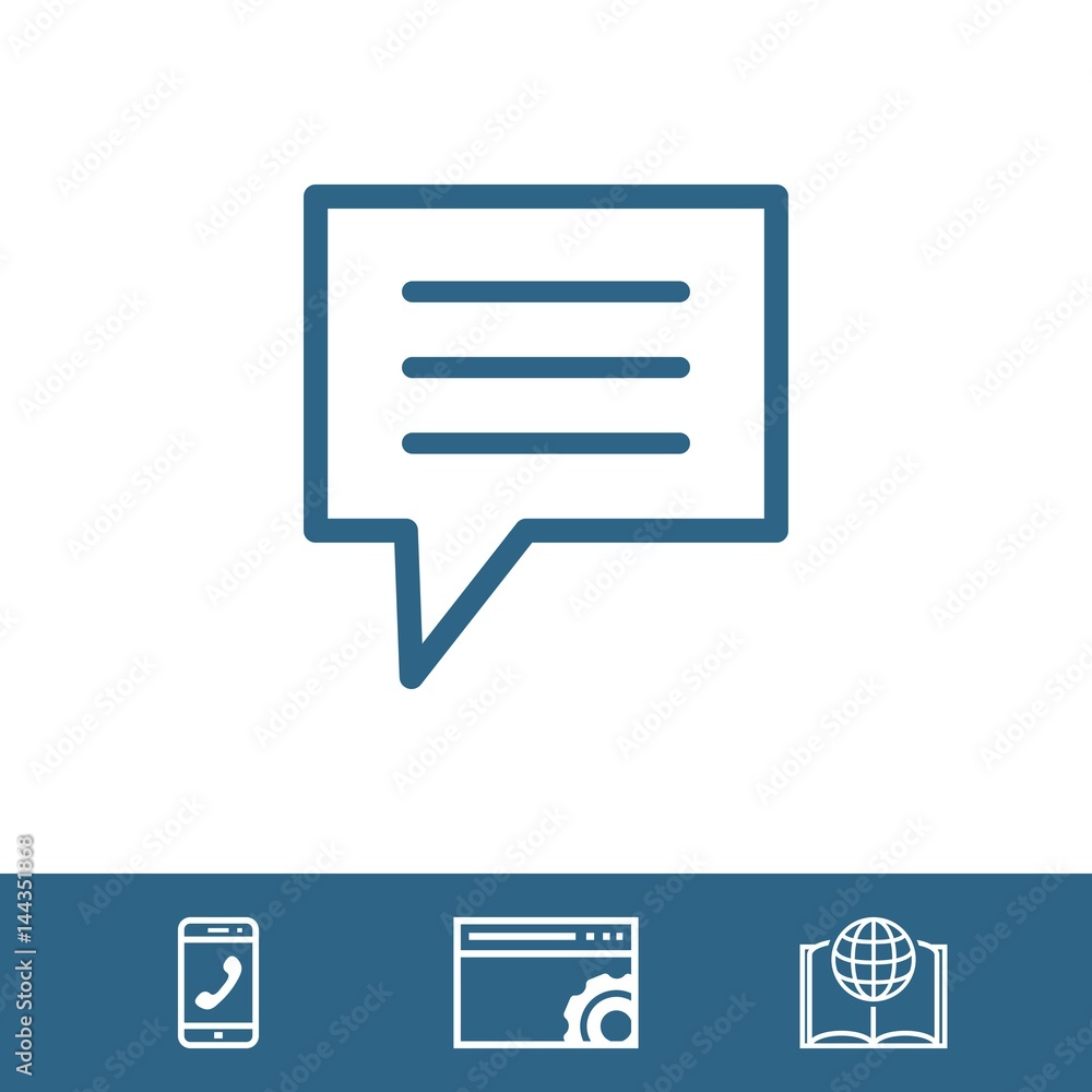 Speech Bubbles Icon. Chat pictogram icon stock vector illustration Speech Bubbles Icon. Chat pictogram icon stock vector illustration