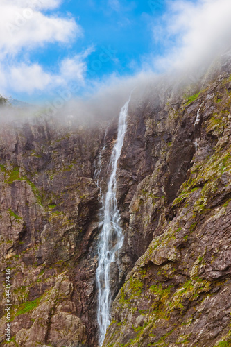 Stigfossen waterfall near Troll's Path - Norway