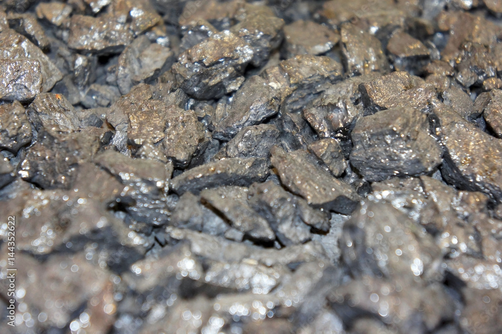 Background, texture of black coal close-up Background, texture of black coal close-up