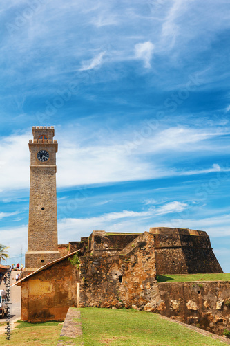 Anthonisz Memorial Clock Tower in Galle Historical Dutch Fort, Flag Rock Bastion, Sri Lanka