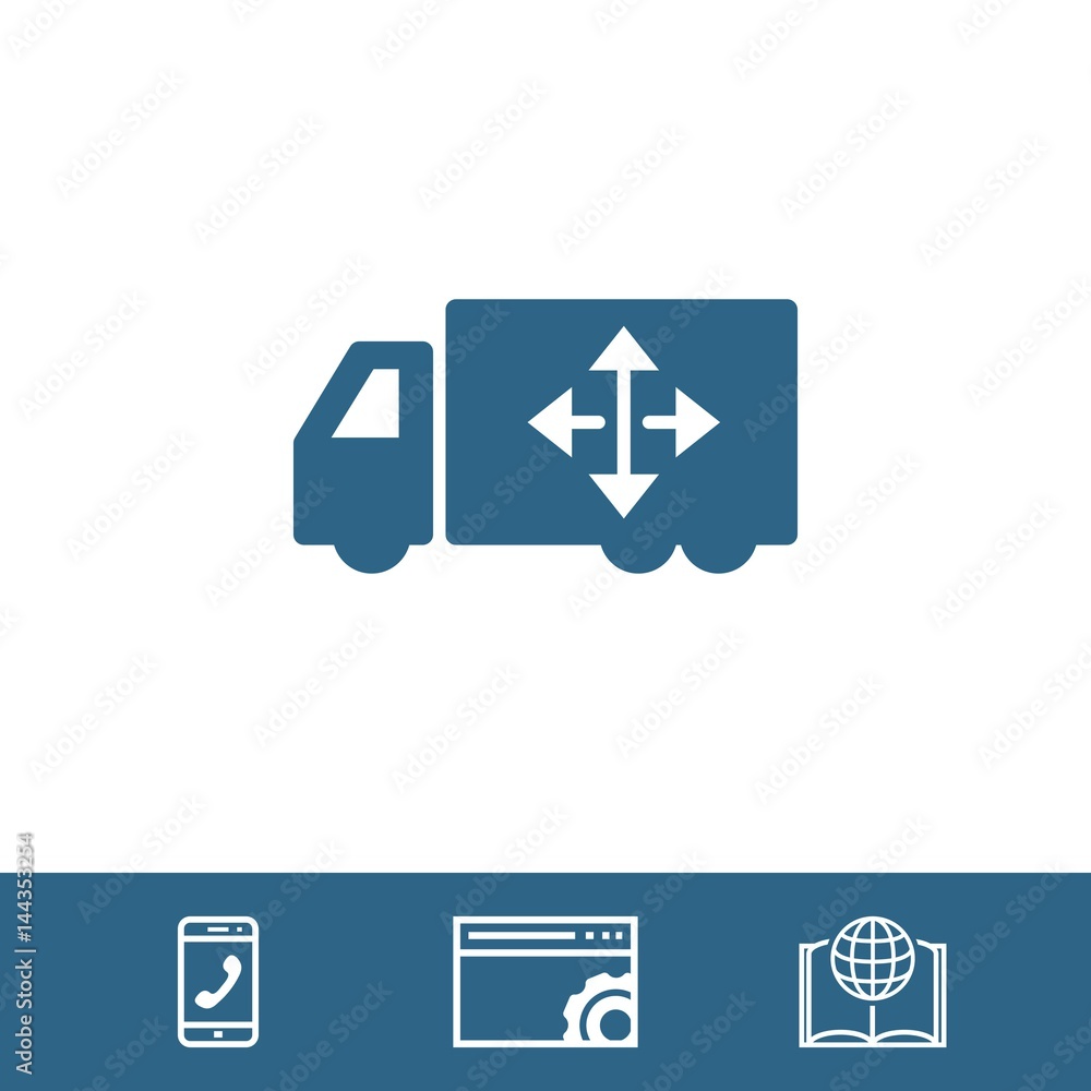 truck icon stock vector illustration flat design truck icon stock vector illustration flat design