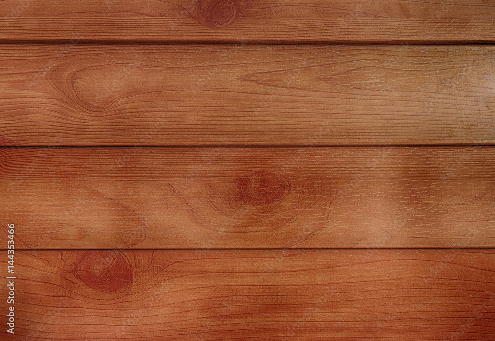 Fototapeta premium Close up brown wood plank wall texture background