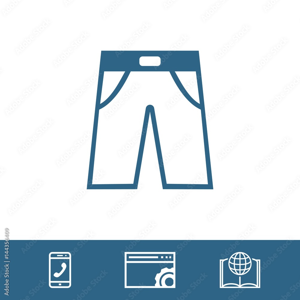 pants icon stock vector illustration flat design pants icon stock vector illustration flat design