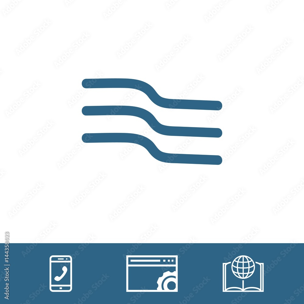 wind icon stock vector illustration flat design wind icon stock vector illustration flat design