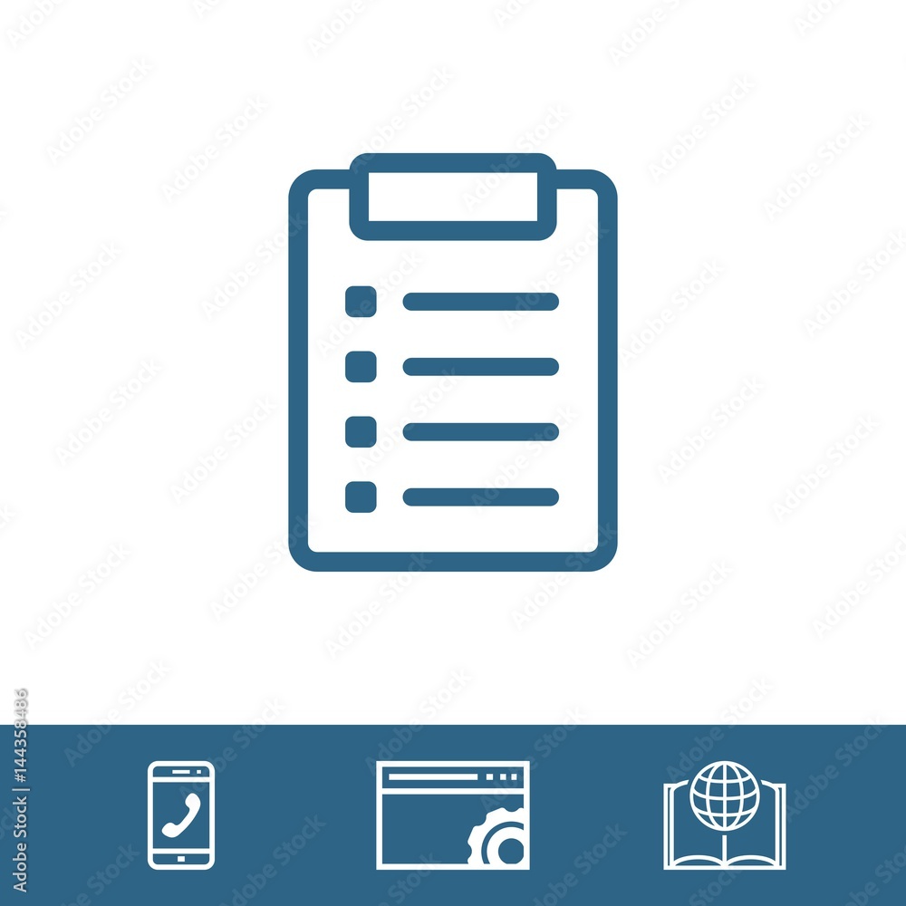 checklist icon stock vector illustration flat design checklist icon stock vector illustration flat design