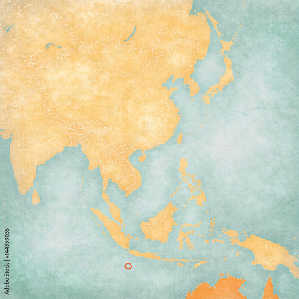 Map of East Asia - Christmas Island
