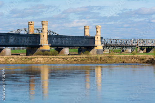 The historic bridge in Tczew, recognised as a Historic Civil Engineering Landmark. Poland, Europe. photo