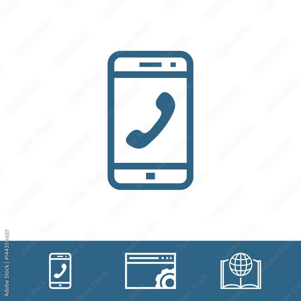 phone icon stock vector illustration flat design phone icon stock vector illustration flat design