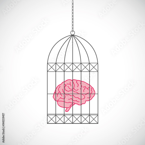Gehirn im Käfig
