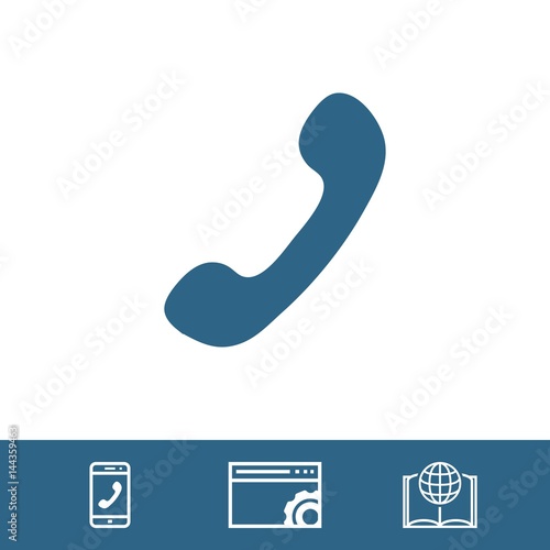 phone icon stock vector illustration flat design