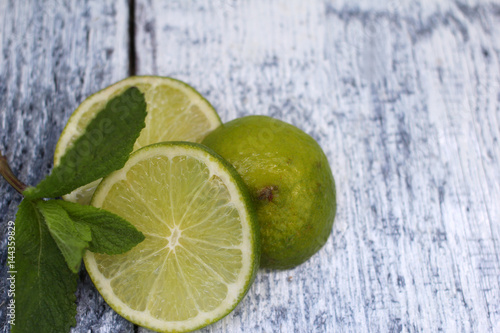 Citrus fruits and mint