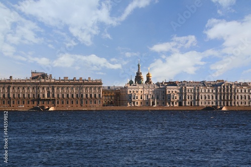 The Saint Petersburg City view along the Neva River 